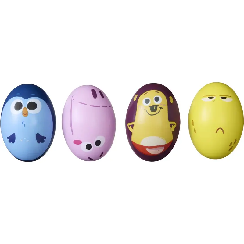 Dr Børste Rattle Eggs, 4-Pack 1