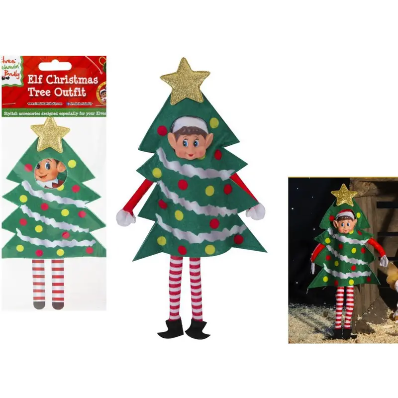 Elves Behavin' Badley Elf Christmas Tree Outfit 1