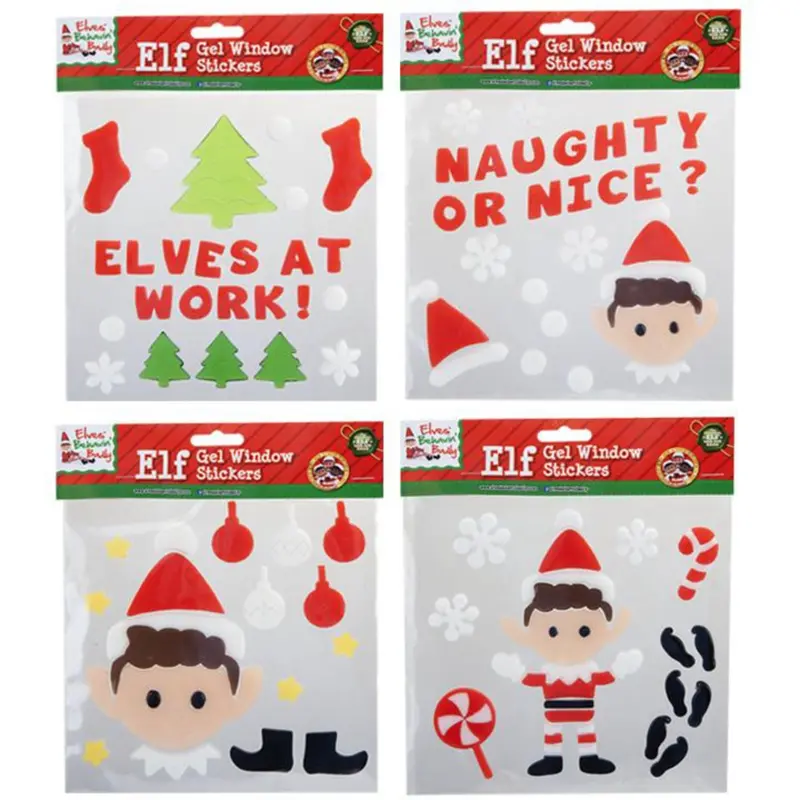 Elves Behavin' Badley Elf Gel Sticker Set 4 Asst. 1