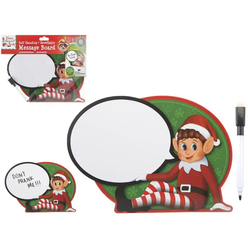 Elves Behavin' Badley Elf Message Board With Marker & Sponge 1