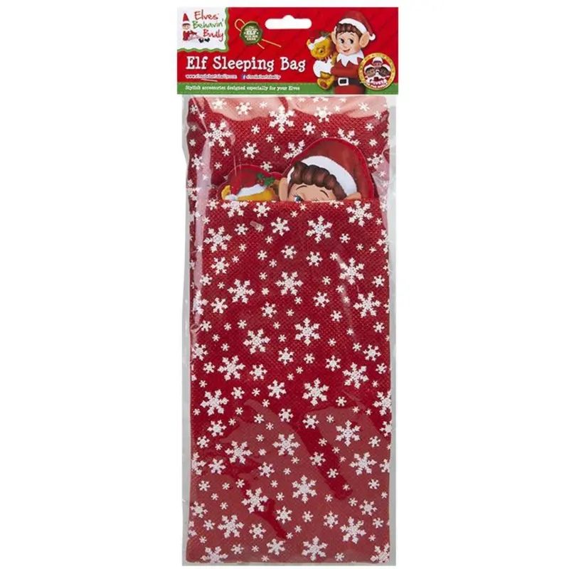 Elves Behavin' Badley Elf Sleeping Bag With Stuffed Pillow 1