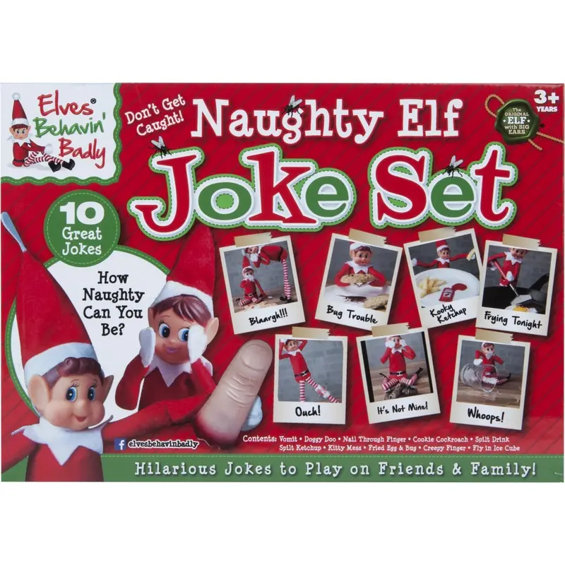 Elves Behavin' Badley Naughty Elf Box Of 10 Jokes 1