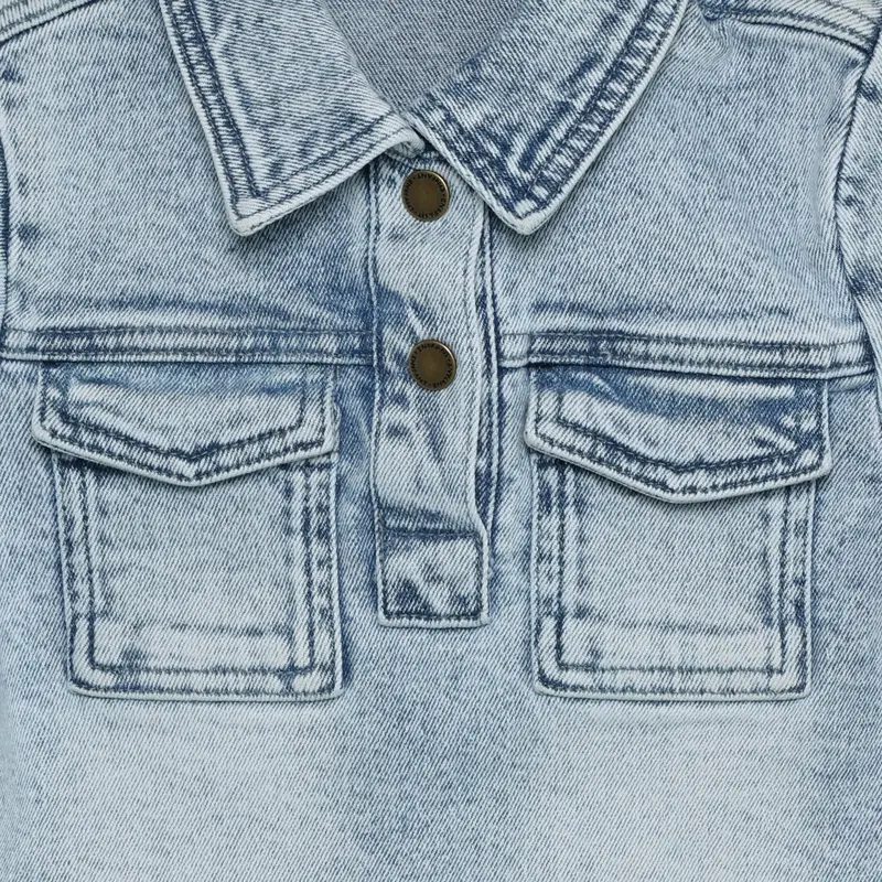 En Fant Light Blue Denim Dress Denim 2