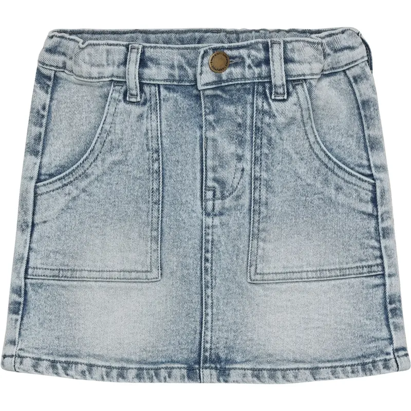En Fant Light Blue Denim Skirt Denim 1