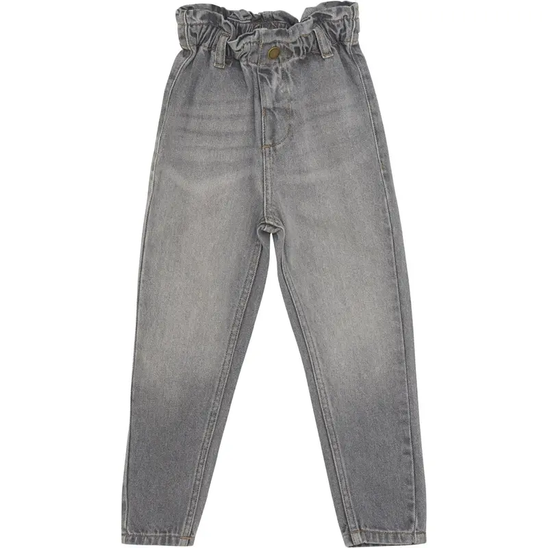 En Fant Light Grey Denim Jeans Mom Fit Denim 1