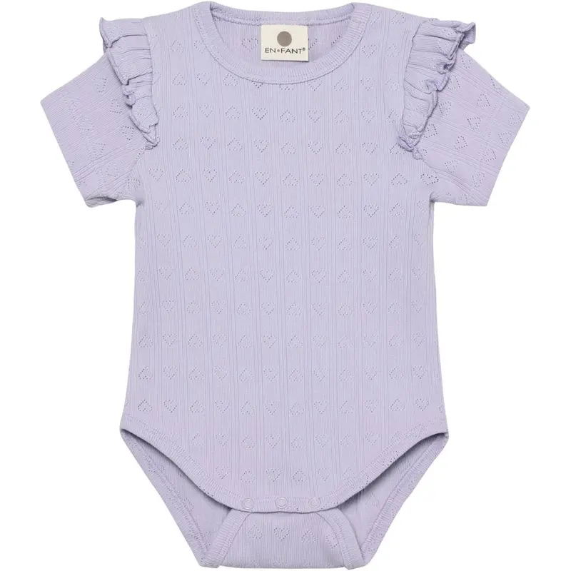 En Fant Purple Heather Body Ss Pointelle 1