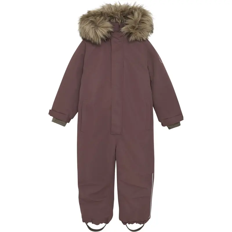 En Fant Rose Taupe Snowsuit W. Fake Fur 1