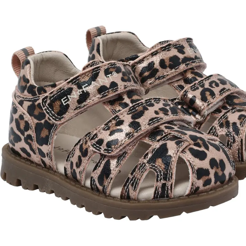 En Fant Sepia Rose Sandal Velcro 1