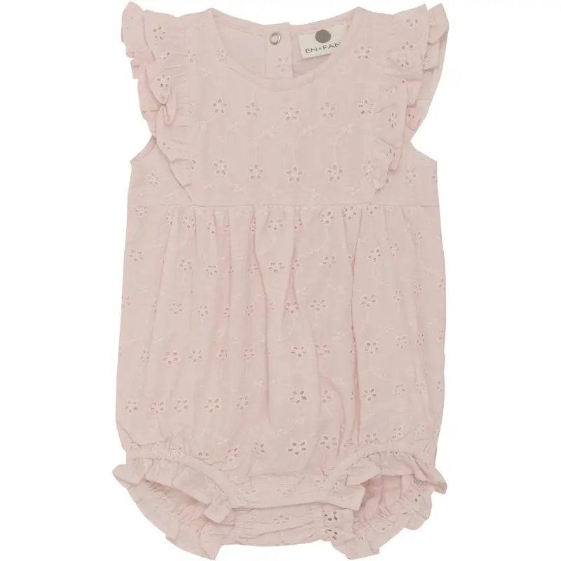 En Fant Veiled Rose Romper 1
