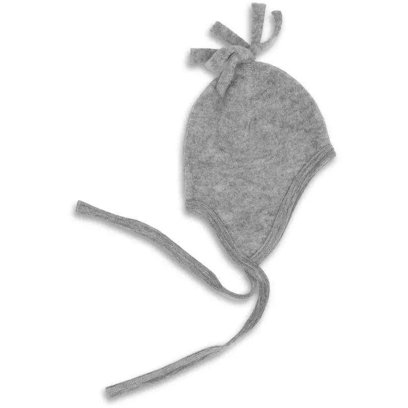 Engel Light Grey Mélange Baby Hat 1