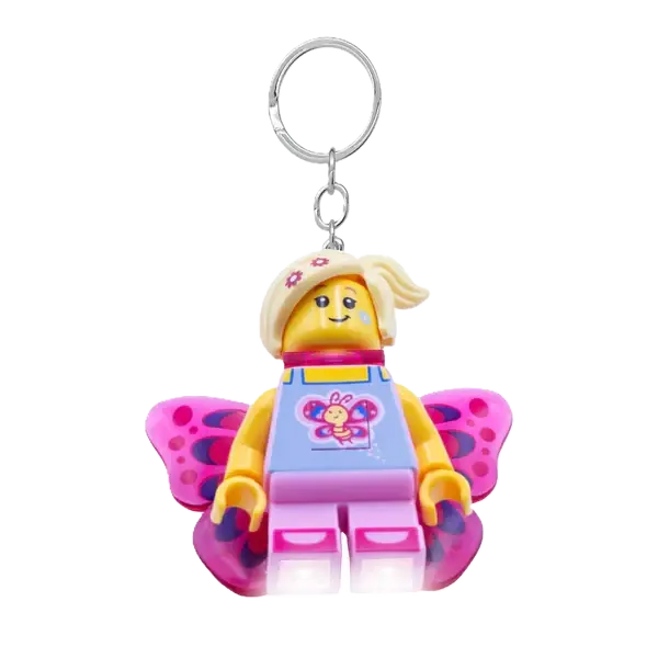 Euromic Lego® Iconic Butterfly Girl Keychain W/Led Light 1
