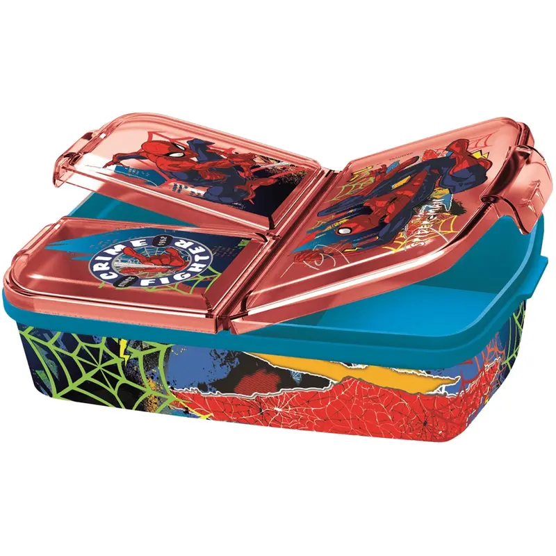 Euromic Spiderman Multi-Compartment Lunch Box New 1