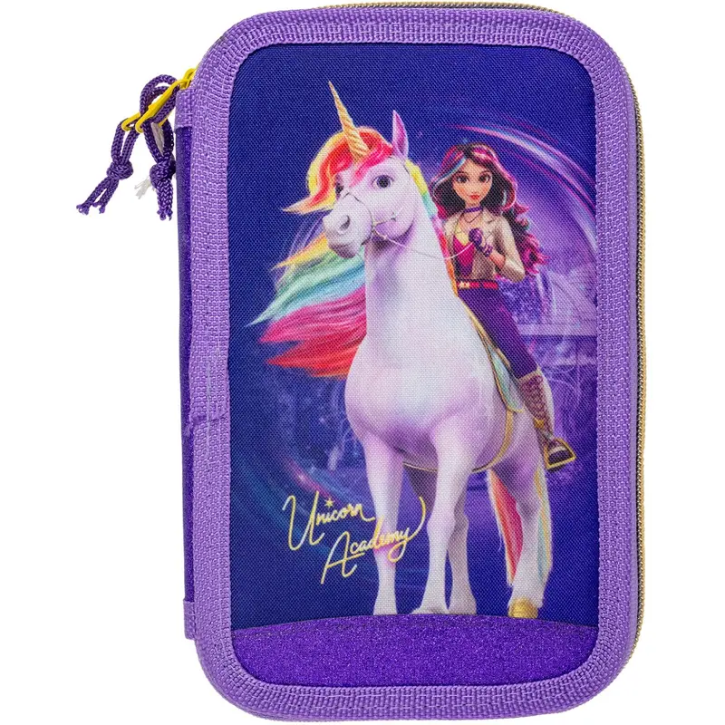 Euromic Unicorn Academy Filled Double Pencil Case 1