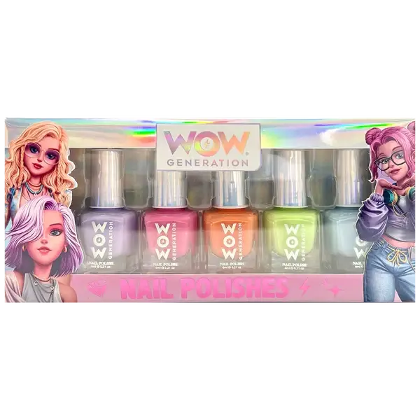 Euromic Wow® Generation Nail Polish Pack Of 5 Bottles 1