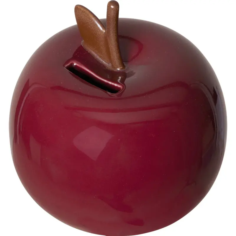 Ferm Living Deep Red Apple Money Bank 1