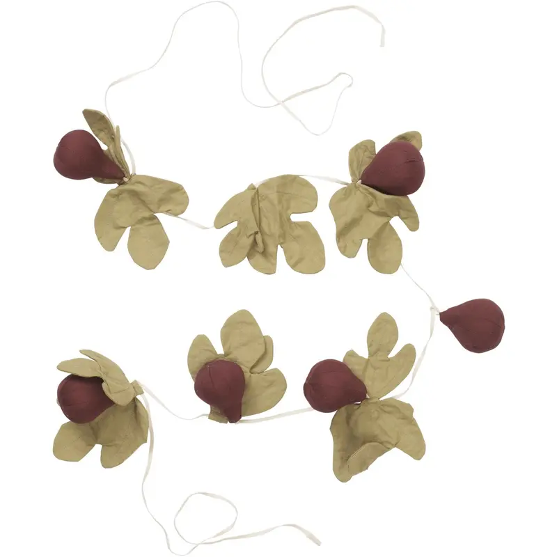 Ferm Living Mauve/Green Figs Garland 1