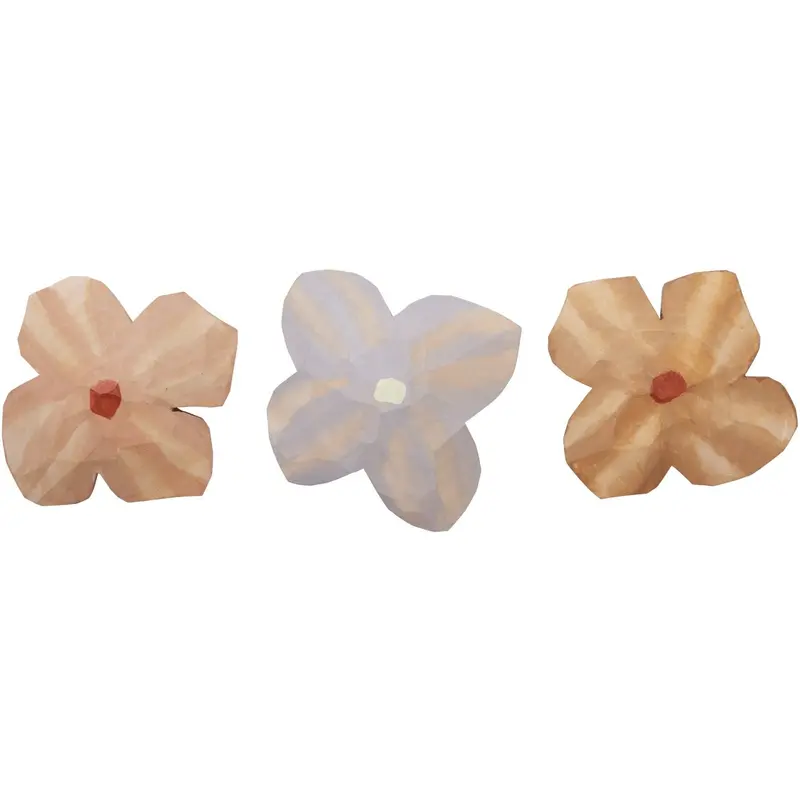 Ferm Living Multi Poesie Hand Carved Magnets 3-Pack 1