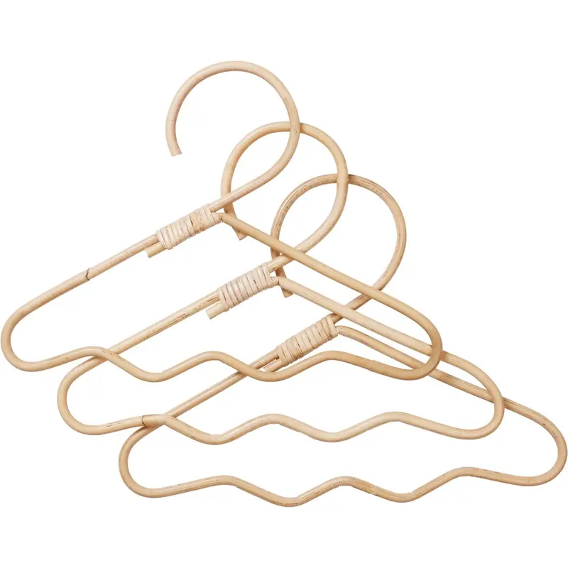 Ferm Living Natural Wavi Clothes Hangers 3-Pack 1