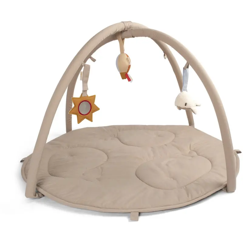 Filibabba Beige Fjord Activity Gym Including 3 Sensory Toys 1