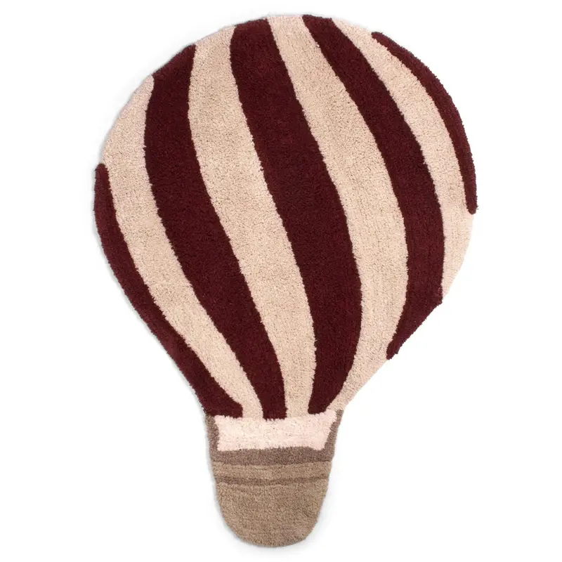 Filibabba Deeply Red Tufted Rug Air Balloon 1