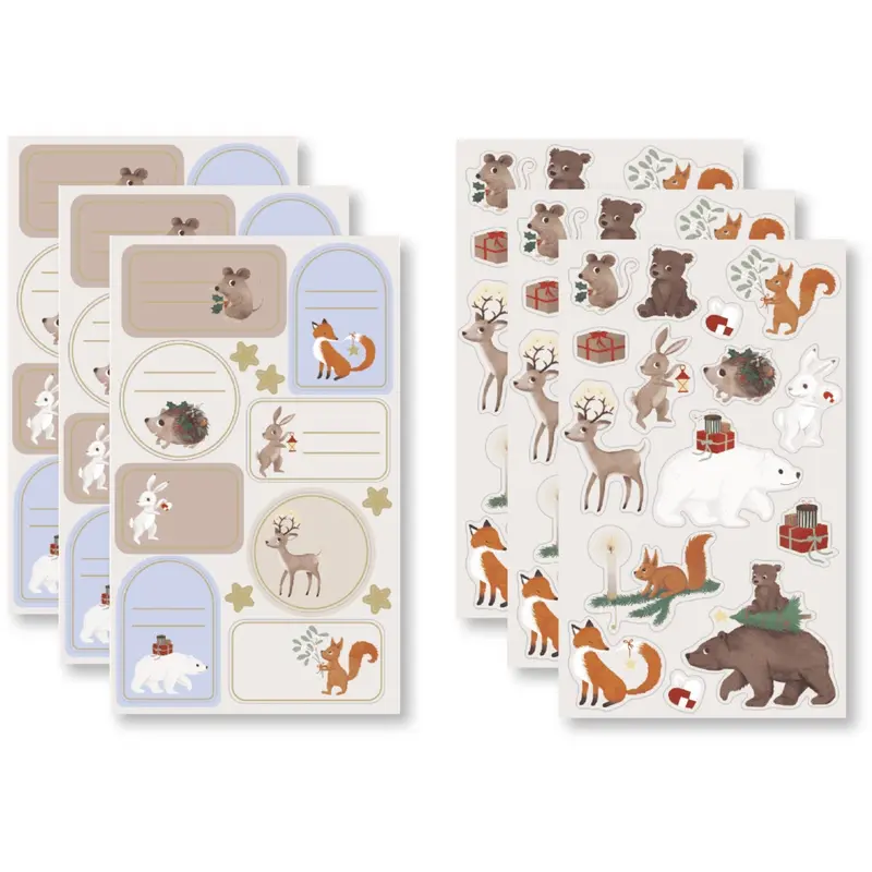 Filibabba Forest Friends Stickers Wonderful Winter 1