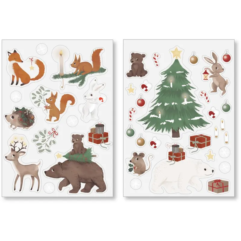 Filibabba Forest Friends Window Stickers Wonderful Winter 1