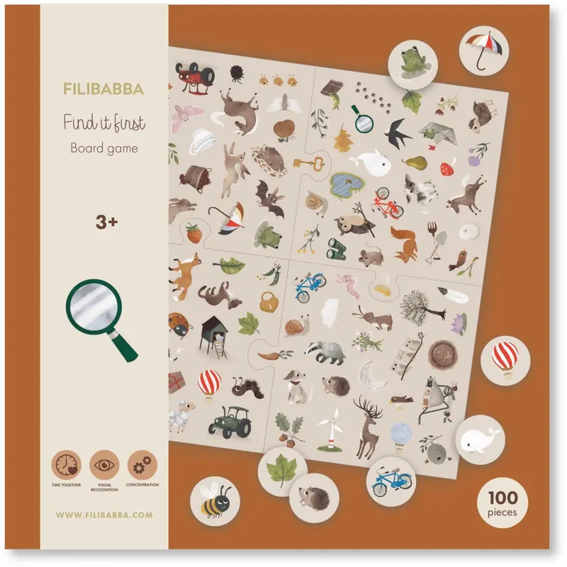 Filibabba Who Finds It First? Board Game 1
