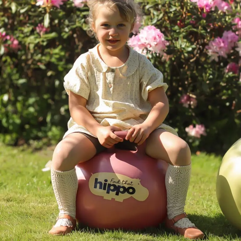 Find That Hippo Hoppebold - Color Tyrkisk Rose, Str. 45 Cm 2