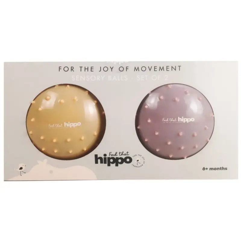 Find That Hippo Sanse-Bolde - Set With 2 Stk., Farver Buff & Rosy Brown 2