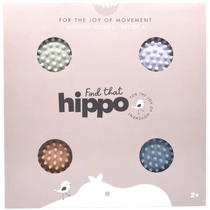Find That Hippo Sanse-Sten - Set With 4 Stk., Model Sunset 2