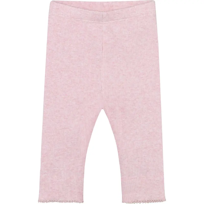 Fixoni Bleached Mauve Melange Leggings Melange Rib 1