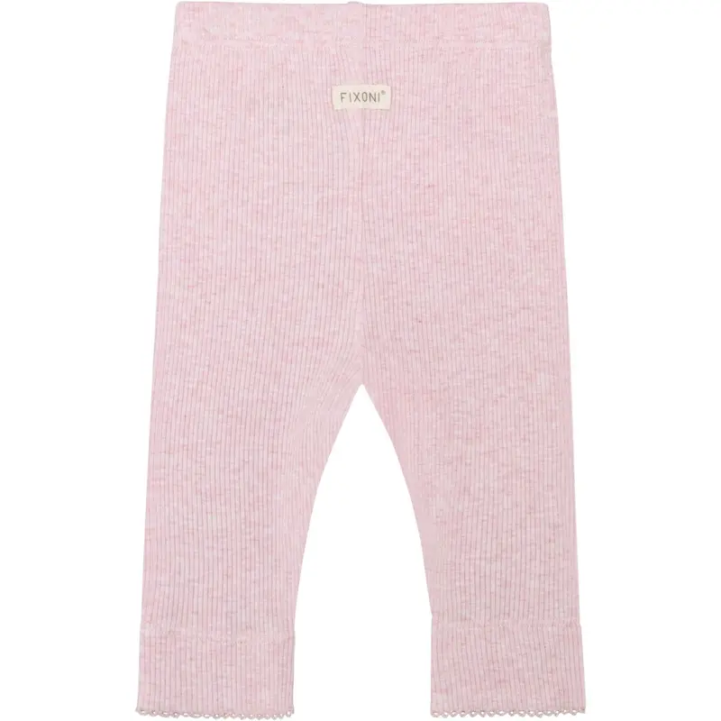 Fixoni Bleached Mauve Melange Leggings Melange Rib 2