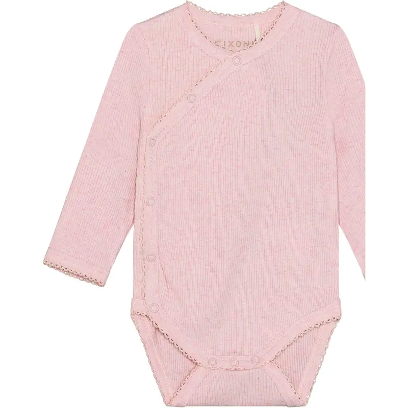 Fixoni Bleached Mauve Melange Wrap Body Ls Melange Rib 1