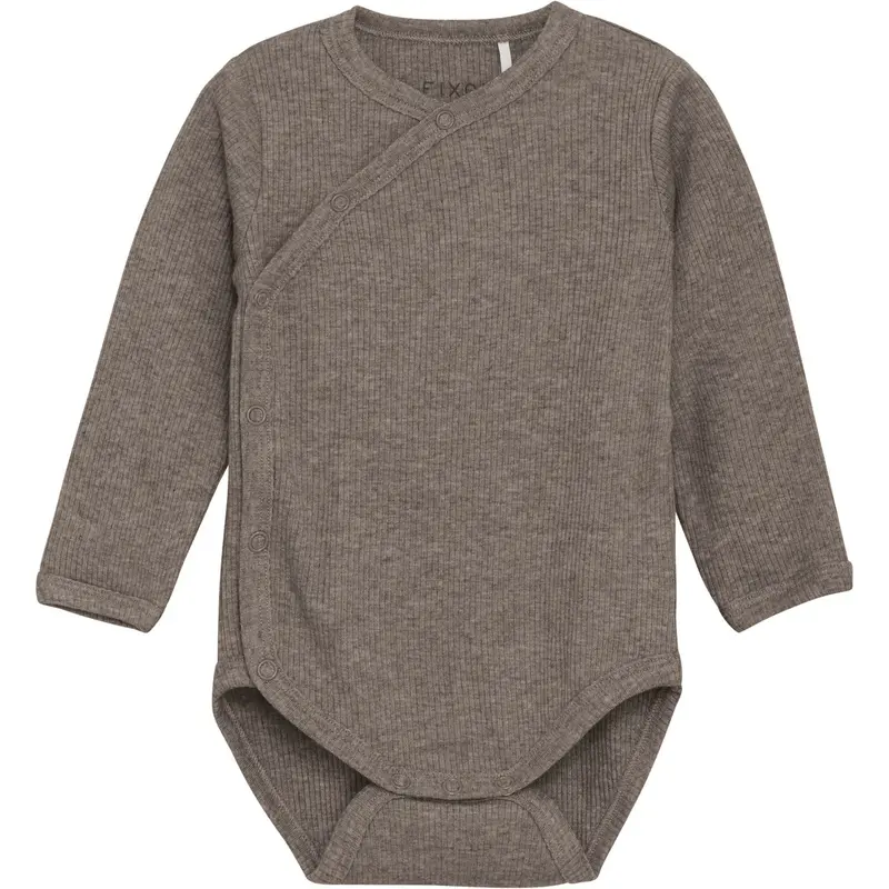 Fixoni Coffee Quartz Melange Wrap Body Ls Melange Rib 1