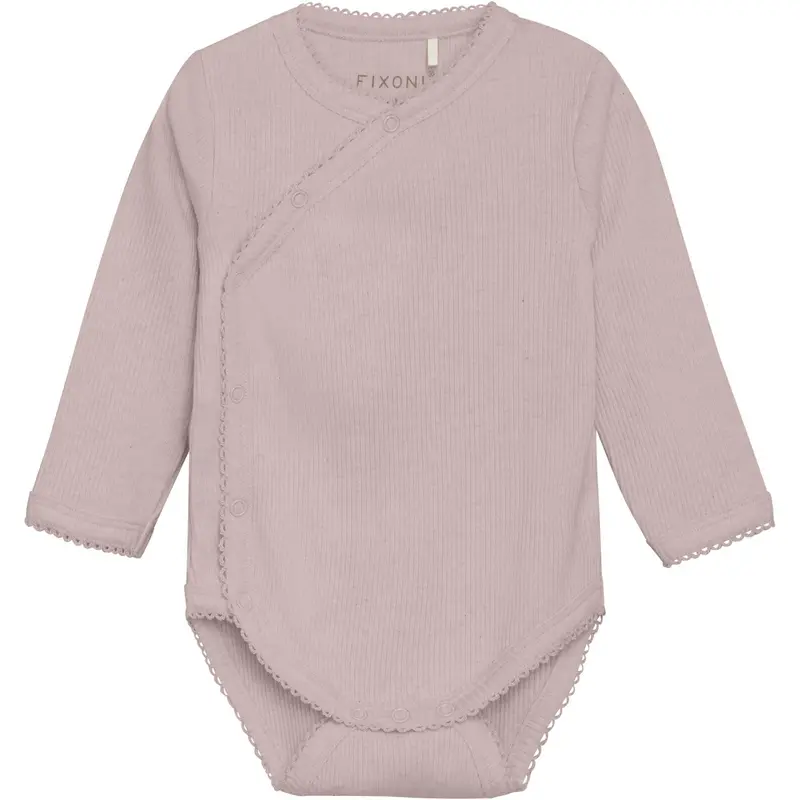 Fixoni Pale Mauve Melange Wrap Body Ls Melange Rib 1