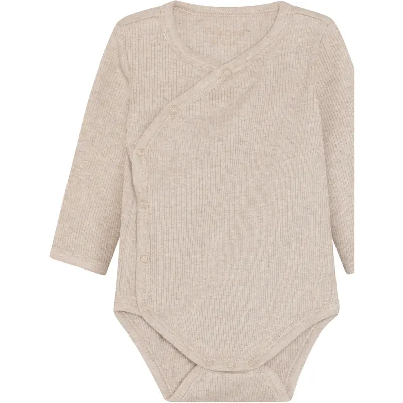 Fixoni Pure Cashmere Melange Wrap Body Ls Melange Rib 1