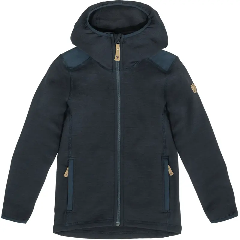 Fjällräven Dark Navy Kids Keb Fleece Hoodie 1