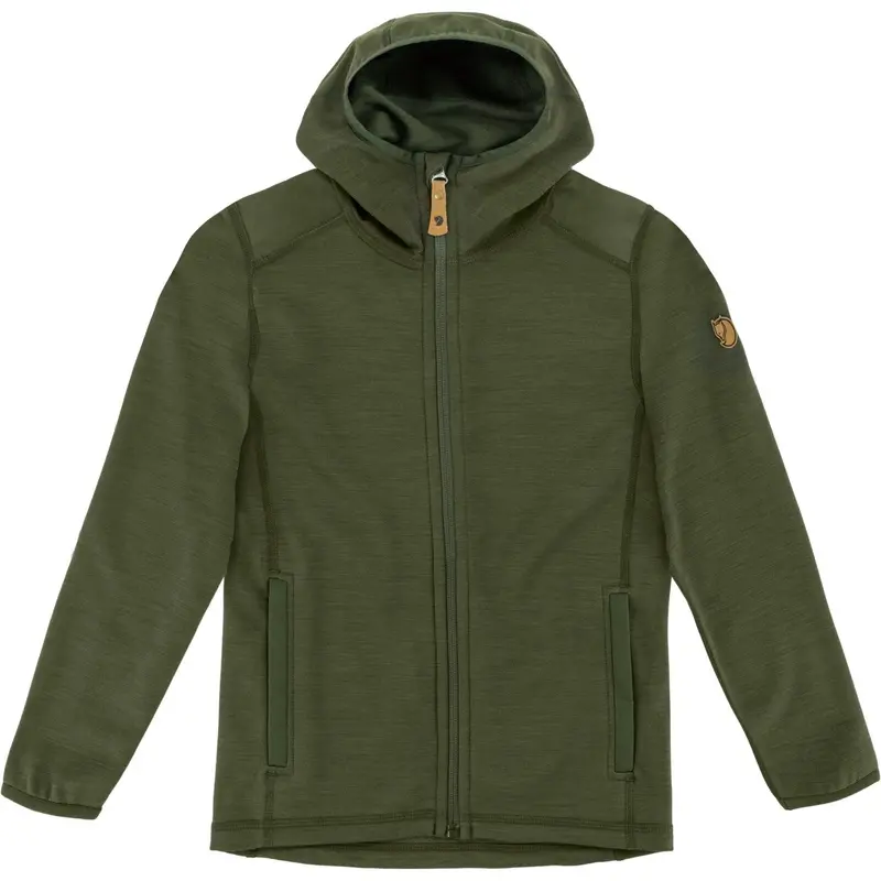 Fjällräven Deep Forest Kids Keb Fleece Hoodie 1
