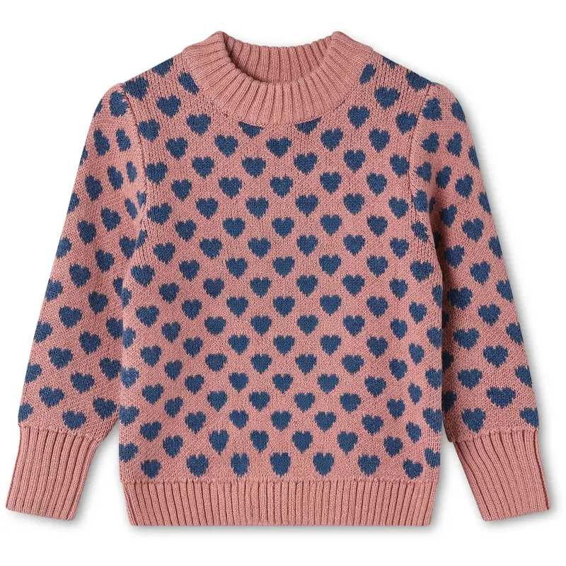 Fliink Ash Rose Janie Heart Pullover 1