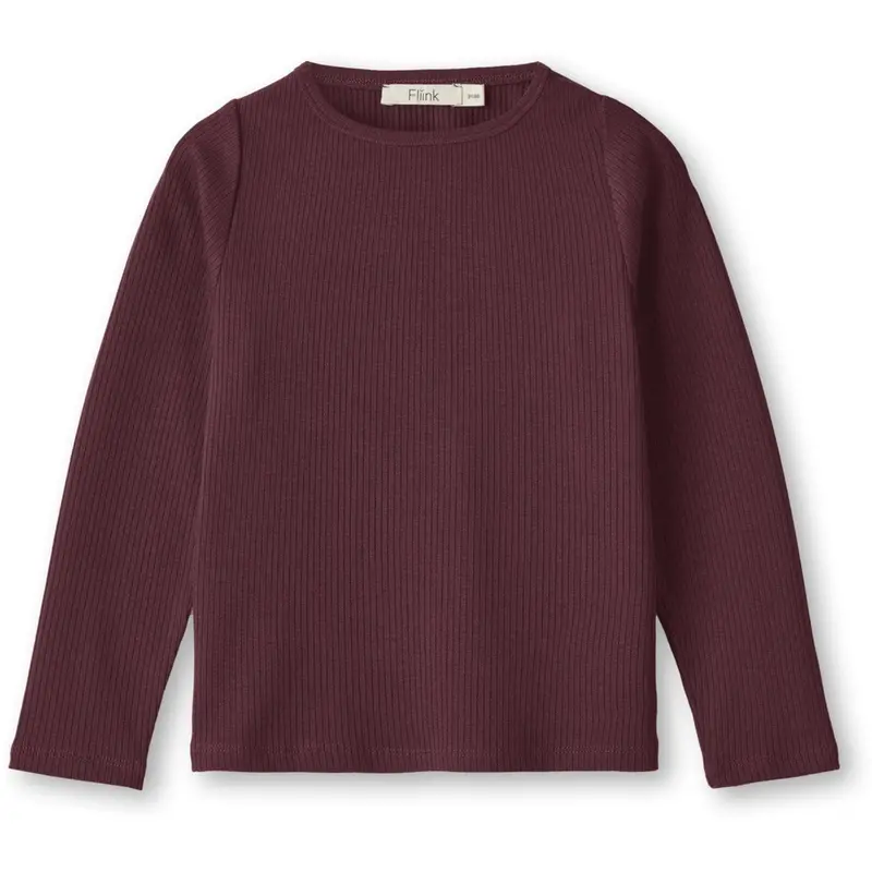 Fliink Burgendy Kenna Ls Blouse 1