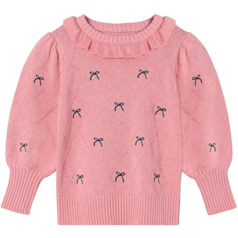 Fliink Candy Pink Lucie Bow Pullover 1
