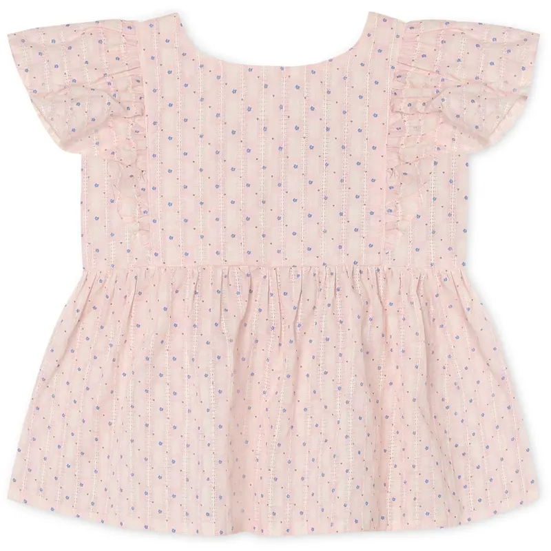 Fliink Chalk Pink Check Aop Zorro Sl Top 1