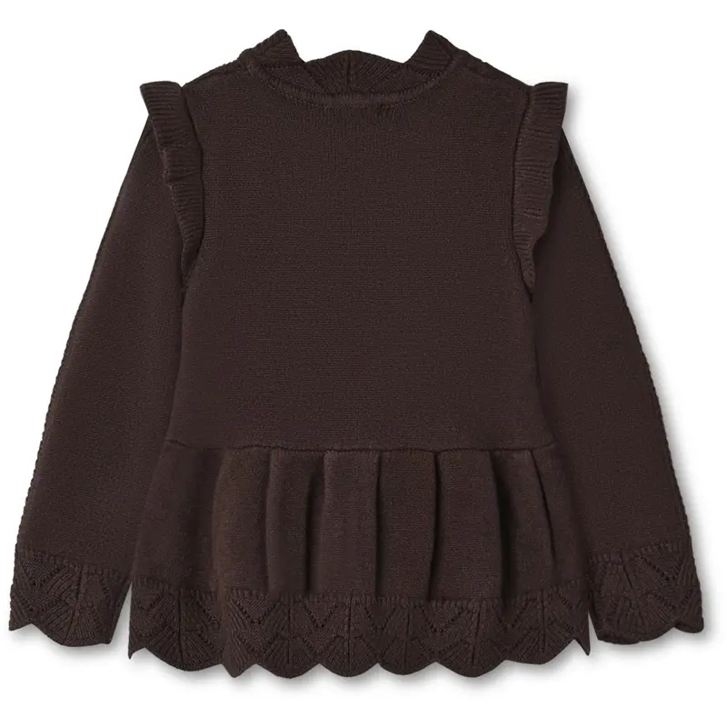 Fliink Coffee Bean Alilly Peplum Pullover 2