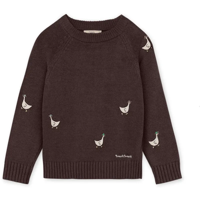 Fliink Coffee Bean Mahdi Knit Pullover 1