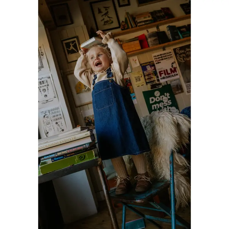 Fliink Dark Denim Blue Don Denim Overalldress 6
