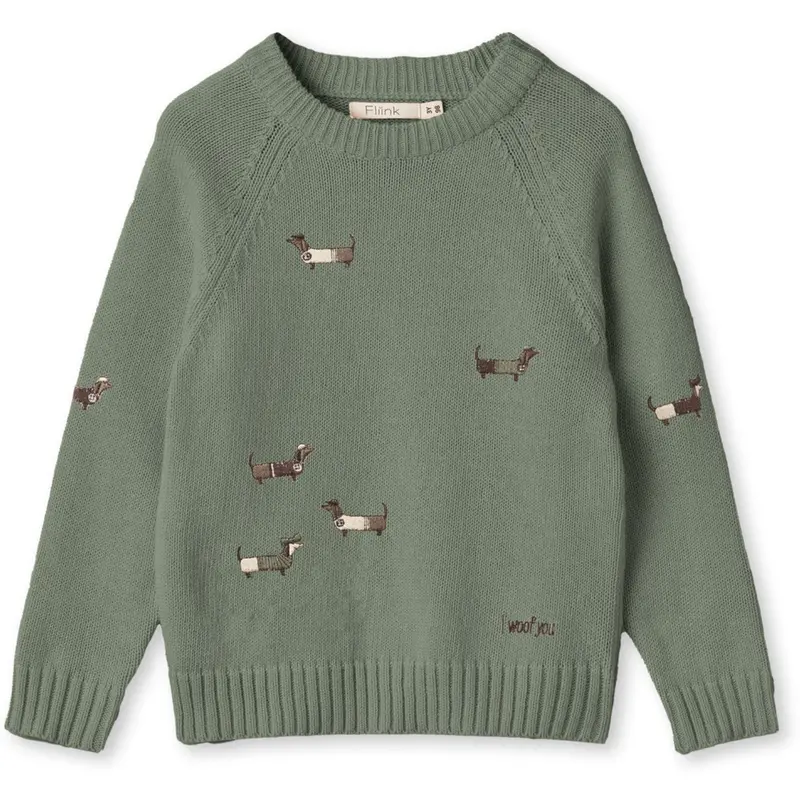 Fliink Hedge Green Mahdi Dog Pullover 1