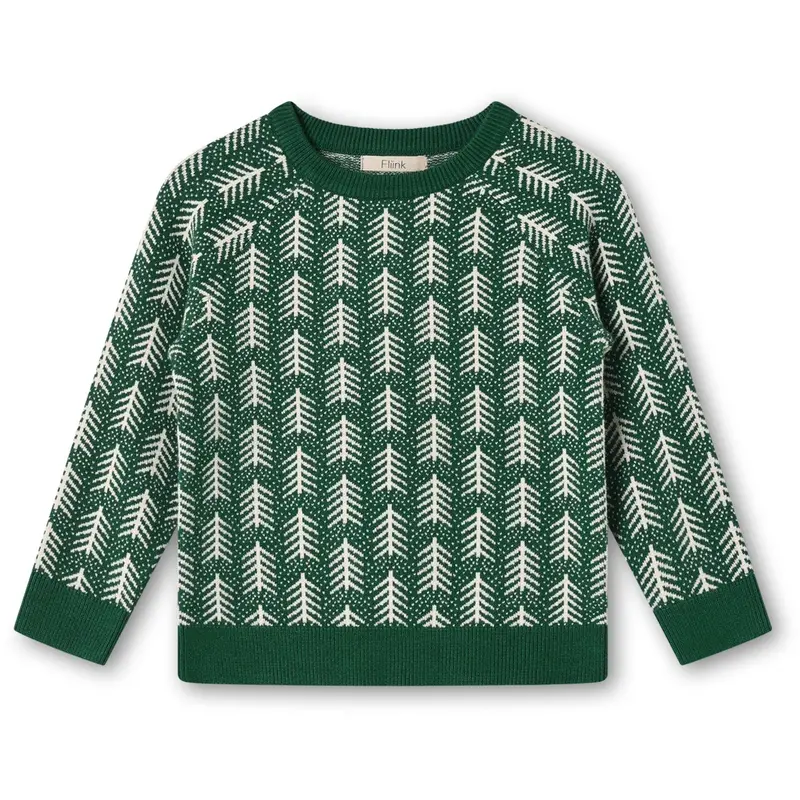 Fliink Hunter Green Benna Tree Pullover 1