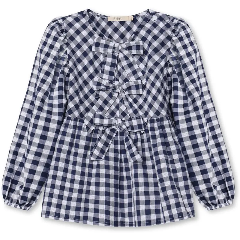 Fliink Insignia Sandshell Check Zorro Blouse 1