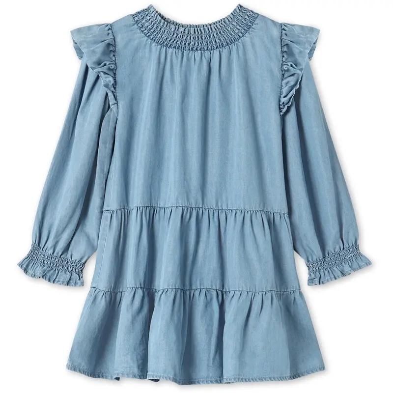Fliink Light Denim Blue Hurlum Ls Dress 1