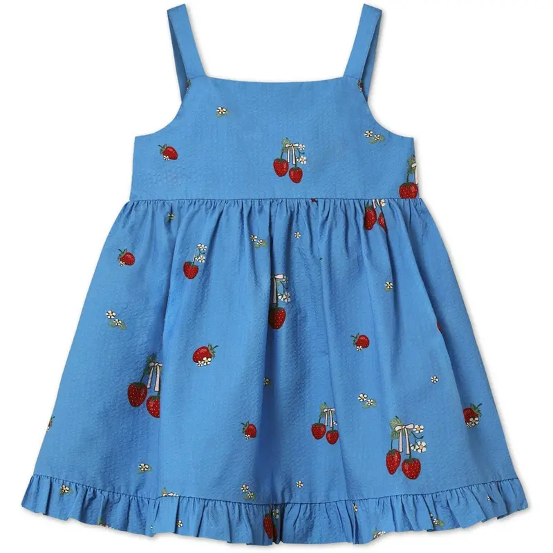 Fliink Marina Blue Aop Elma Strap Dress 1